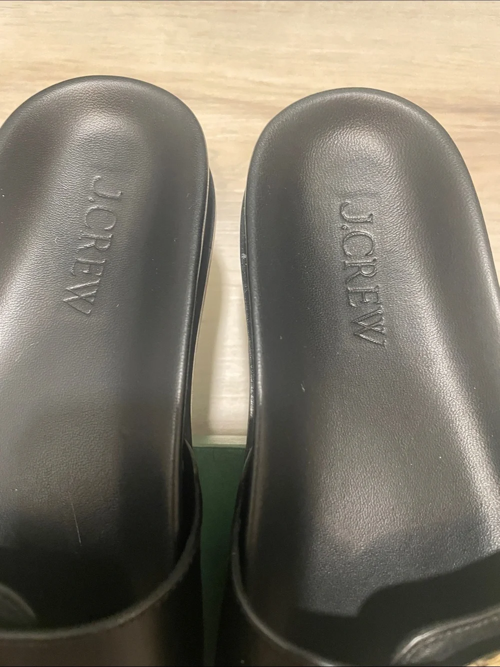 Leather or Suede slide oversized buckle